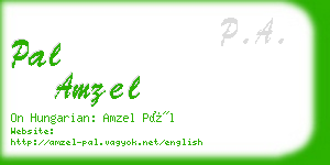 pal amzel business card